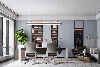 滨州轻奢风格-书房