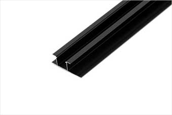 滨州航空纤维墙咔铝合金带灯中条（哑黑氧化）