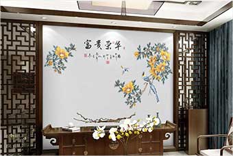 滨州森佰汇航空纤维墙咔(富贵荣华)